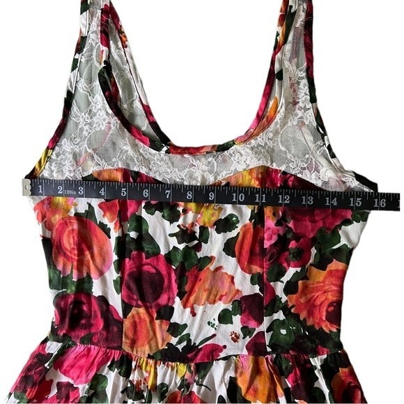 Kirra Floral Dress with Lace Detail, Size Medium Tank Dress, Pacsun - Picture 11 of 14